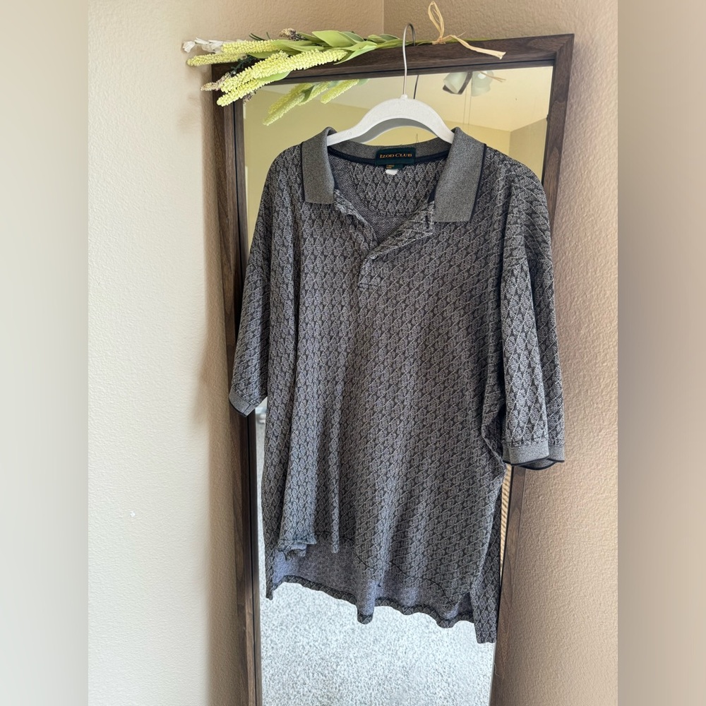 Vintage Grey Izod Club Polo